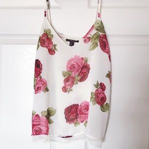 Rose white cami